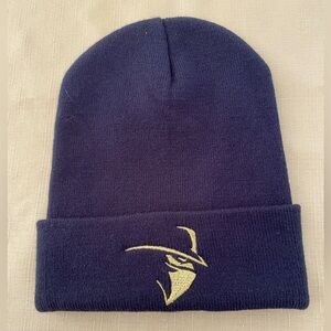 Black Stocking Cap with Gold Emblem